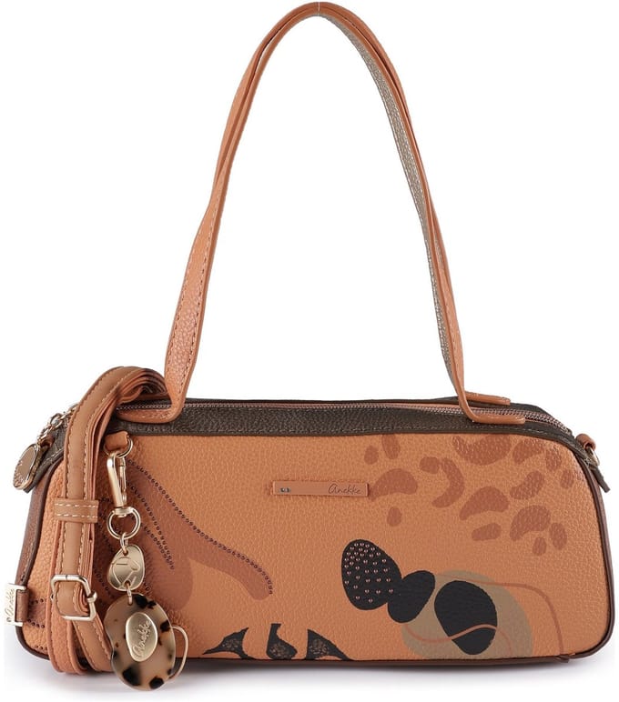 Anekke handtas schoudertas Sophia Gaia Short Handle Bag Multicolor Lichtbruin