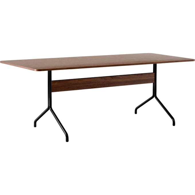 &Tradition Pavilion Eettafel AV18, AV19 & AV24 - walnoot - verchroomd - 200 x 90 cm
