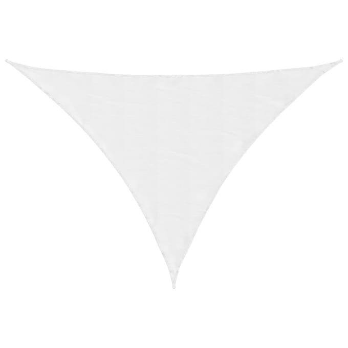 vidaXL - Zonnescherm - driehoekig - 4x5x5 - m - oxford - stof - wit