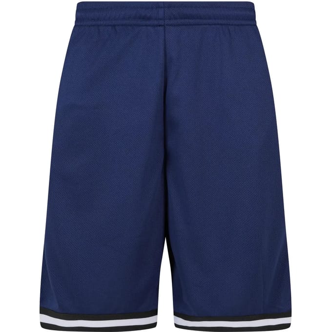Urban Classics - Stripes Mesh Korte broek - S - Donkerblauw/Zwart