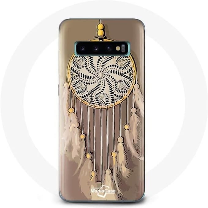 Coque pour Samsung Galaxy S10 Plus Attrape Rêve marron Capteur de Rêves
