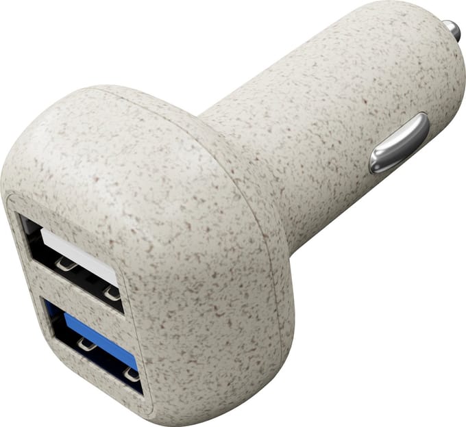XtremeMac Quick Charger Autolader - USB-A - 18W - 2.4AMP - Wit (ECO)
