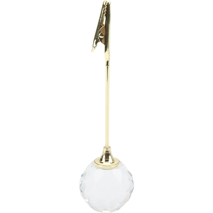 Tafelnummerhouder Sterke Clip Brede Toepassing Stabiele Metalen Basis Foto Notitiehouder voor Bruiloft beige