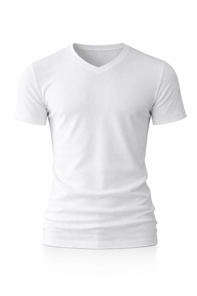 RELAKZ - Lenzing Modal - Rib T-shirt - Deep V-hals - Extra Lang - Wit - S - 2-pack