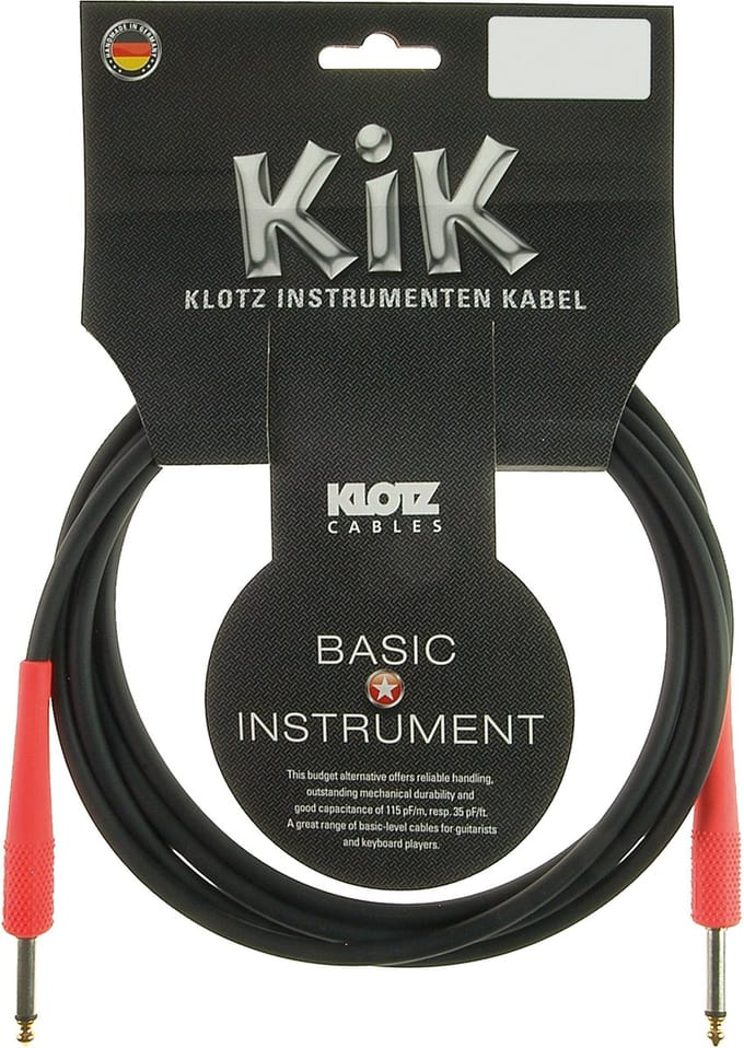 Klotz KIKC3.0PP3 instrumentkabel 3 m - Instrumentenkabel