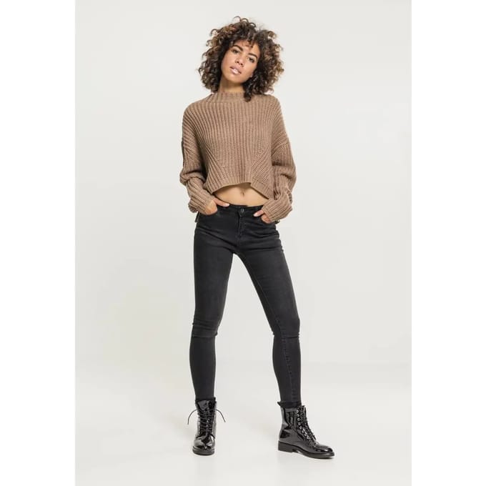 Urban Classics - Wide Oversize Sweater/trui - S - Beige