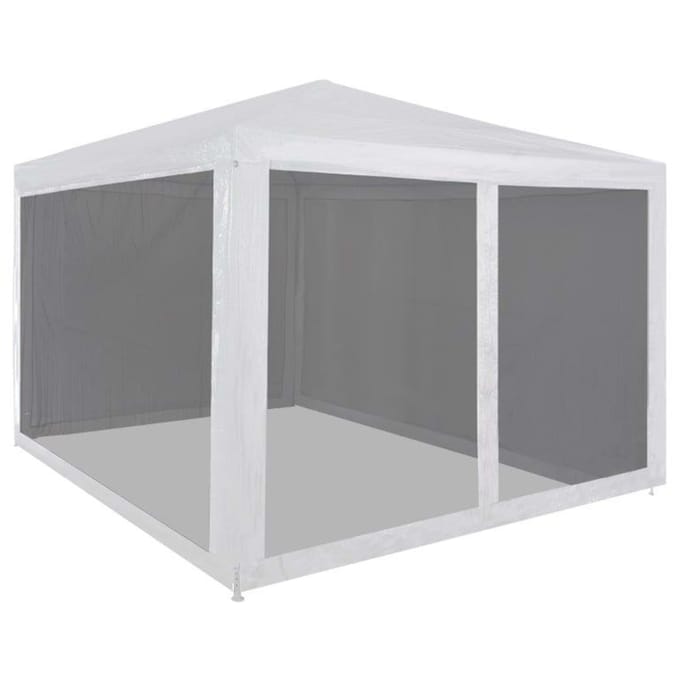 vidaXL - Partytent - met - 4 - mesh - zijwanden - 3x3 - m