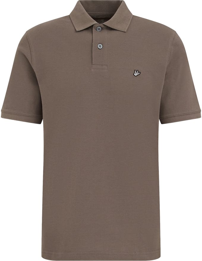 WE Fashion Heren regular fit polo met structuur