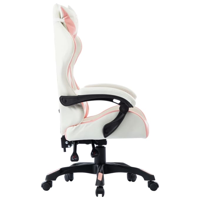 vidaXL - Racestoel - kunstleer - roze