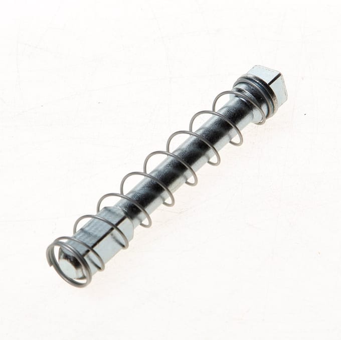 Hmb boumans Krukstift half 9-8mm met veer lengte 80mm