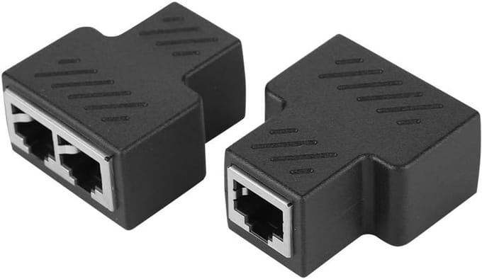 3-Weg RJ45 Netwerk Splitter Adapter voor Internetdeling