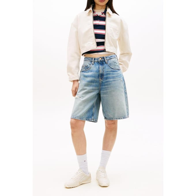 Tommy Hilfiger Blouson Denim White Größe: S | Jeansjacken Outlet | Damen | Blau