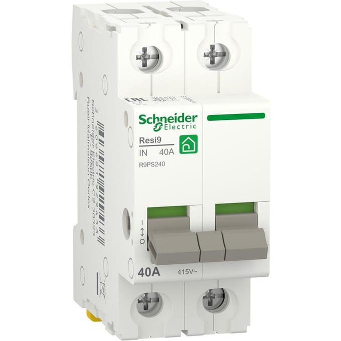Schneider- Electric Schneider Electric hoofdschakelaar Resi9 2-polig 40A