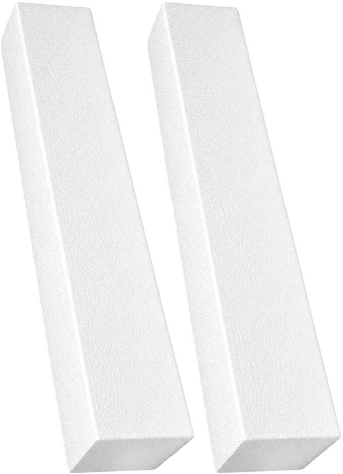 Piepschuim vormen - baksteen - 2x - 70 x 10 x 10 cm - styropor hobby / DIY vorm - basis knutselfiguren