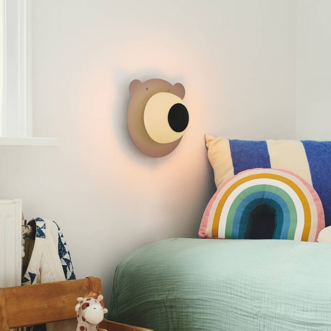 Nordlux wandlamp Bruna Bear met kabel en stekker