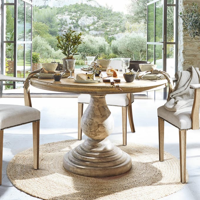 LOBERON Tafel Orlin antiekbruin
