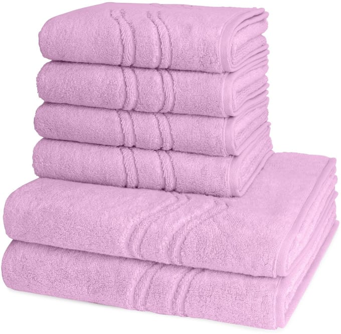 Ross Dames en Heren 4 X handdoek 2 X douchedoek - per set Cashmere feeling