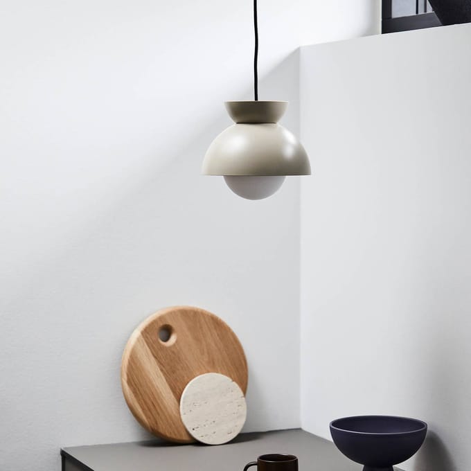 FRANDSEN Vlinder hanglamp, beige, Ø 21 cm
