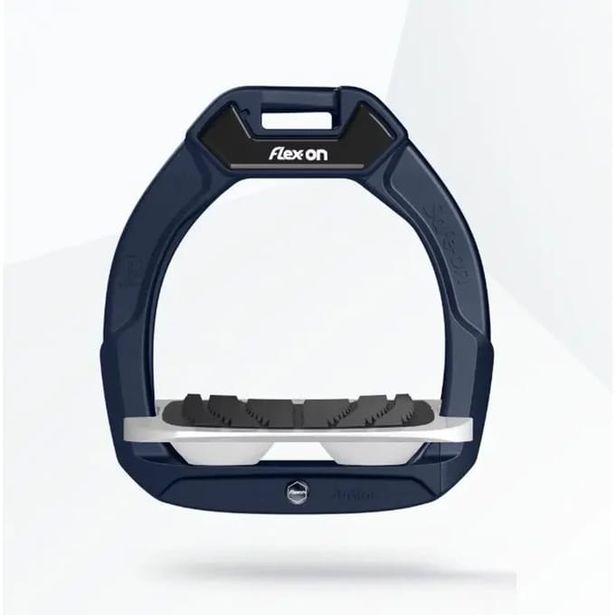 Veiligheidseviers voor paardrijden Schuin Grip Marine/Grijs/Wit kind Flex-On Safe-On