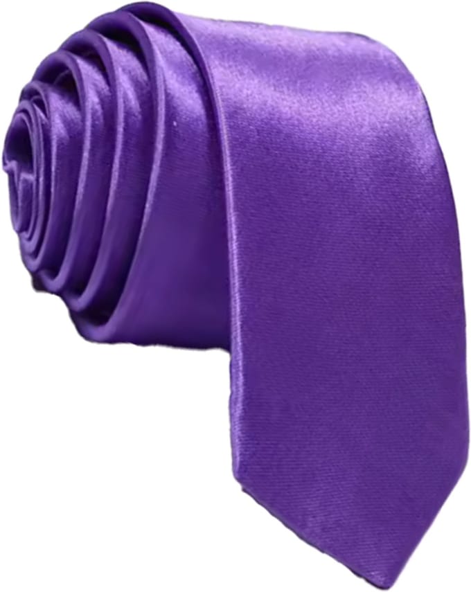 CHPN - Paarse Stropdas - Stropdas - Smalle stropdas - Tie - Purple tie - Polyester - Universeel - Accessoire - Paarse stropdas