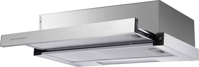 Vlakscherm Afzuigkap - 50 cm - 80W - RVS - Berdsen BT-233