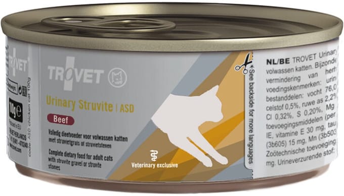 TROVET Urinary Struvite ASD (Chicken) Kat - 12 x 200 g blik
