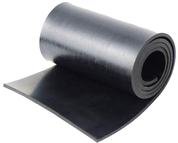 Neopreen Rubber Strips - Massief Rubber Blad - Doe-het-zelf Afdichtingen - Oliebestendig Synthetisch Rubber - 1/8 inch dik - Zwart