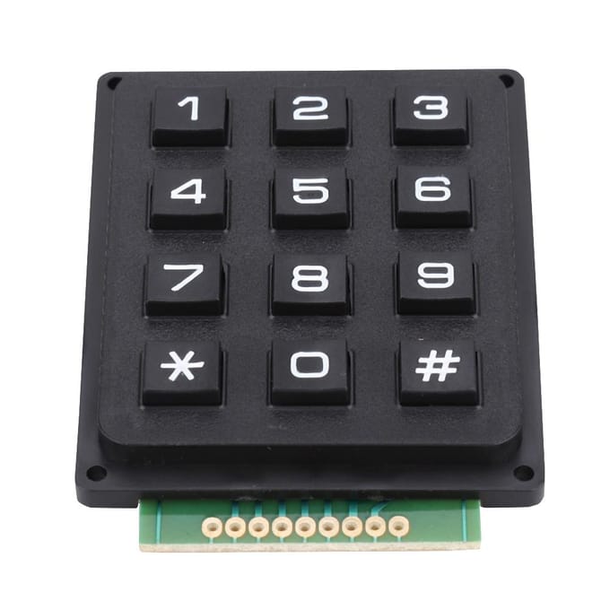 Toetsenbordmodules met 12 toetsen 3x4 drukknopen extern toetsenbord voor MCU