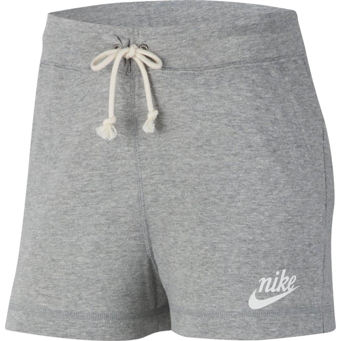 Nike - Maat M - Nsgyvntg Short Sportbroek Dames Dk Grey Heather/Sail