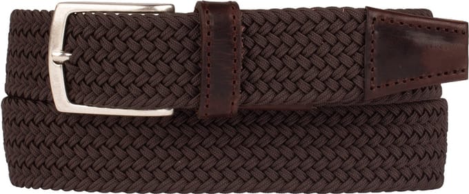 Presly & Sun Heren - Elastische riem - Bruin - 85cm