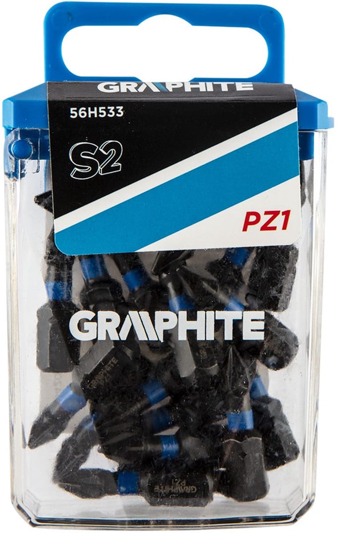 Graphite - PZ1 Slagbit - 25 mm - Staal S2 - 20 stuks