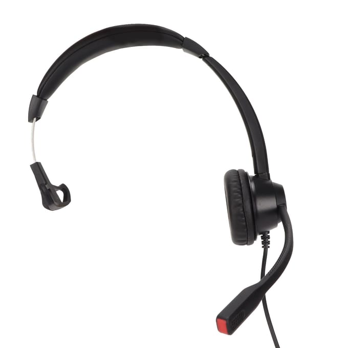 RJ9 Telefoon Headset Ruisonderdrukkend Unilateraal Bedraad Zakelijk Hoofdkussen met Microfoon voor Vaste Lijn
