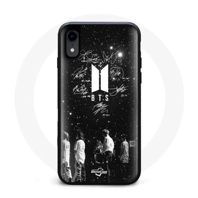 Hoesje - BTS - Iphone XS - Flexibel - Zwart - Leden van de groep BTS