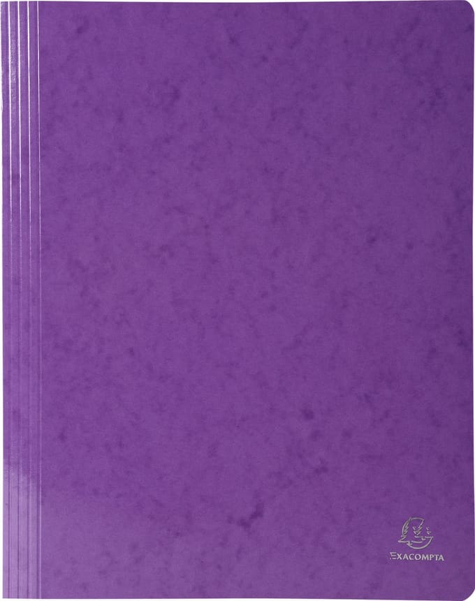 Exacompta 25x Snelhechtmap IDERAMA® in gelamineerd glanskarton 355gm2 - A13 - Purper - 380812B