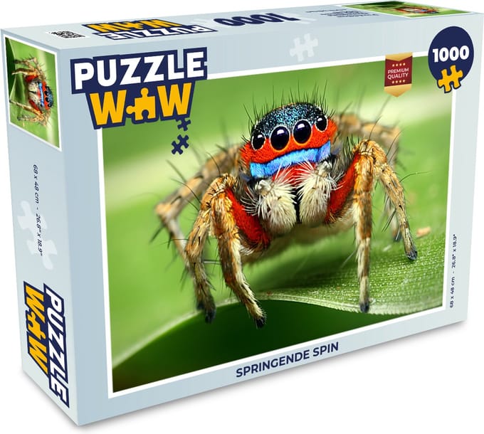 Puzzel Springende spin - Legpuzzel - Puzzel 1000 stukjes volwassenen