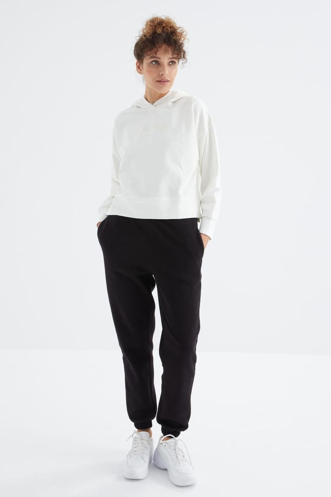 Dames Hoge Taille Fleece Joggingbroek