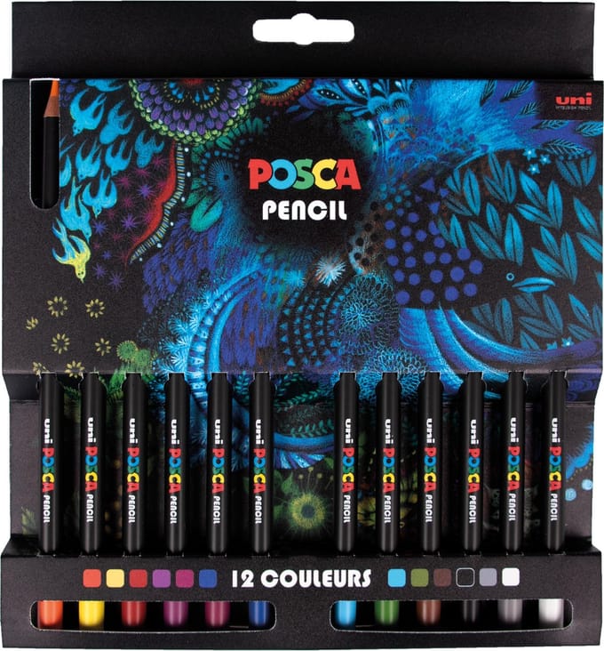 Buntstifte Posca sortiertes Set mit 12 Stück