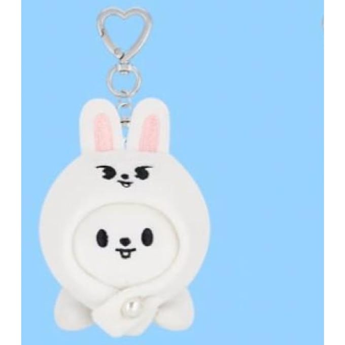 Porte-clés SKZOO Stray kids couché Leeknow white
