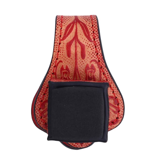 Porte-craie pour queue de billard en cuir gravé magnétique support d'accessoire pour queue de billard avec craie vert