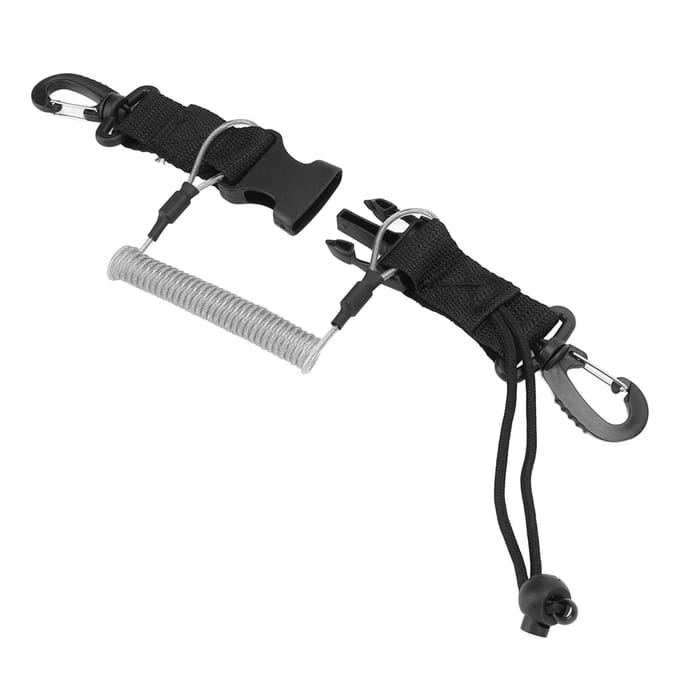 Longe de plongée professionnelle anti-perte à dégagement rapide à spirale pour AR?15 Raccords de poignée M4 black