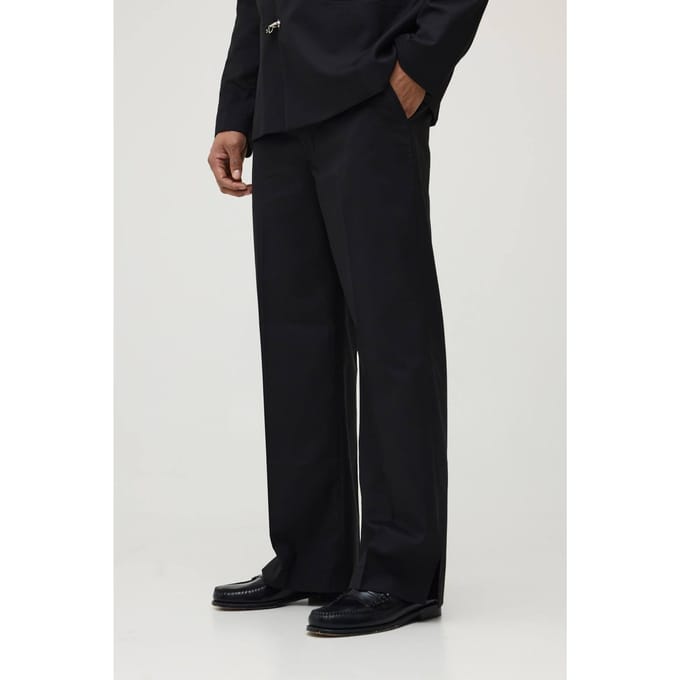 Relaxed Fit Suit Trousers | Black | Size 42