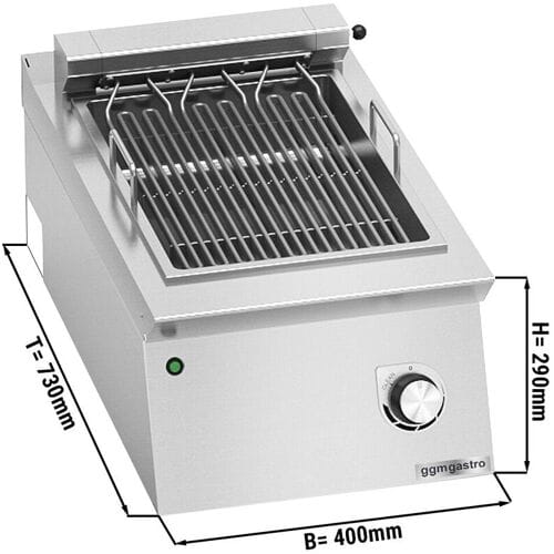 GGM Gastro Elektrogrill - 4 kW Zilver