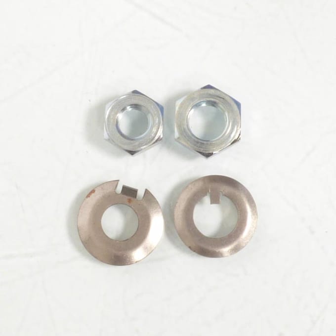 Set moer en ring koppeling voor scooter Piaggio 50 Vespa Primavera Et3 Nieuw