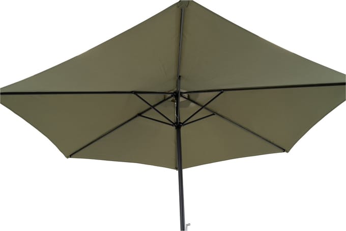Outdoor Living - Parasol Gemini Olijfgroen Ø3mtr