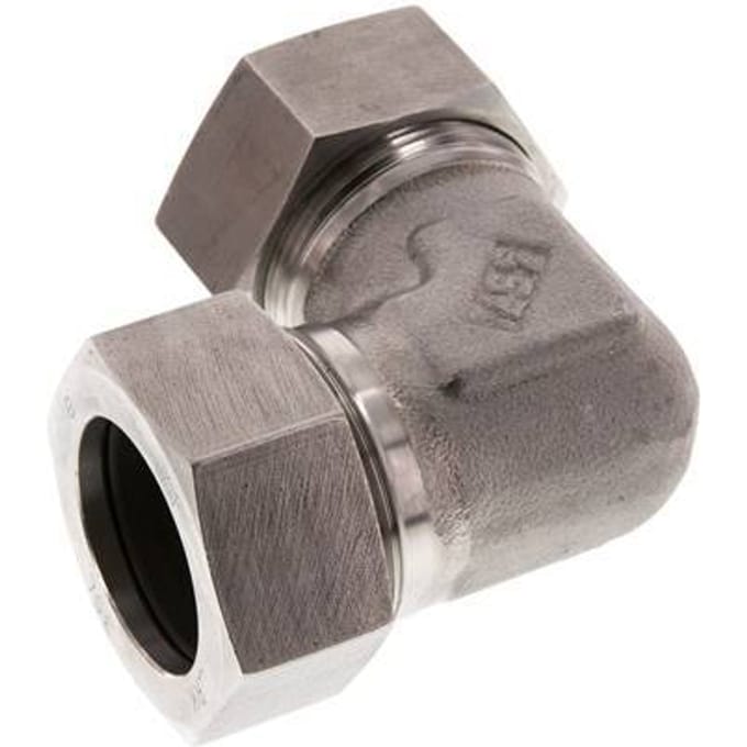 35L RVS Elbow 90deg Snijring 160 Bar DIN 2353 - FL2E-C-ST-35-L