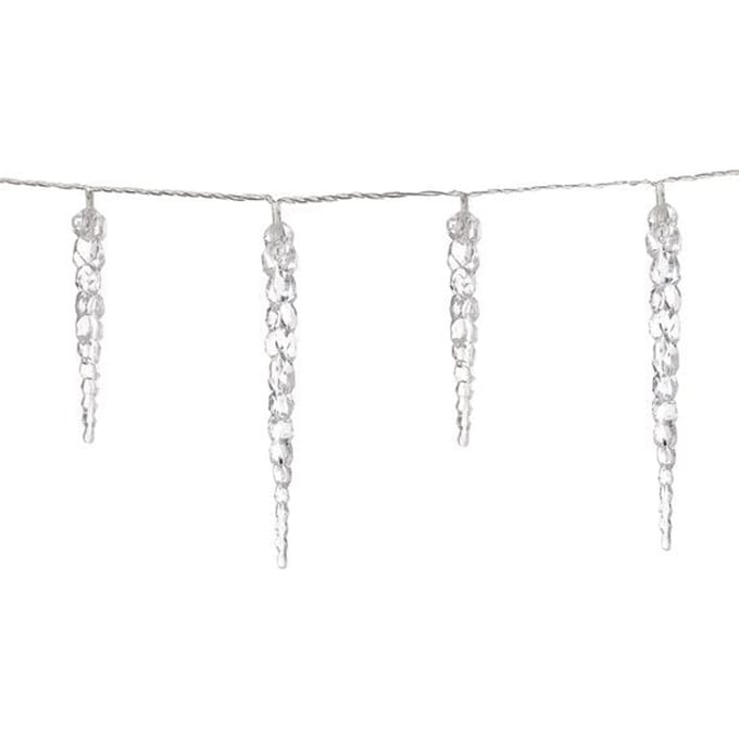 Monzana Ijspegel Kerstverlichting - Feestverlichting - 80 LEDS's - 13 m - helder wit