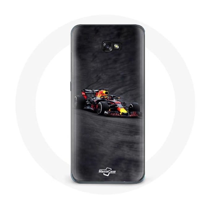 Hoesje - Max Verstappen - Samsung Galaxy A8 2016 - Zwart - Rood - Geel