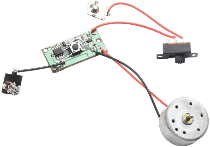 Zonnemotor DC - Mini Motor - Doe-het-zelf projecten - Hoge snelheid - 2.2x2.4cm - Metaal