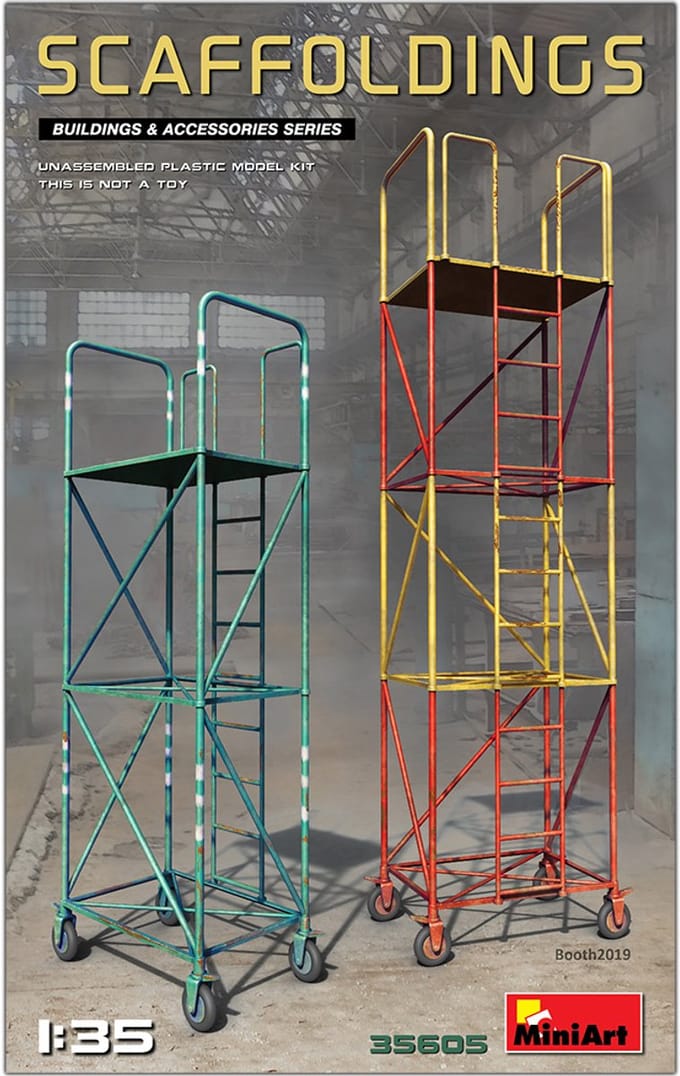 MiniArt Modelbouwpakket Militaire voertuigen - 35605 Scaffoldings Plastic - 1:35 - Modelbouw