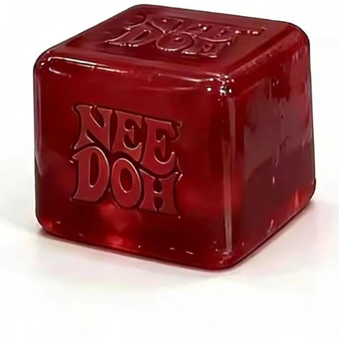 Super populaire Schylling Needoh Nice Cube sensorisch speelgoed, knijp- en drukverminderende kubus, knijpbare Fidget drukverminderende limi bordeaux